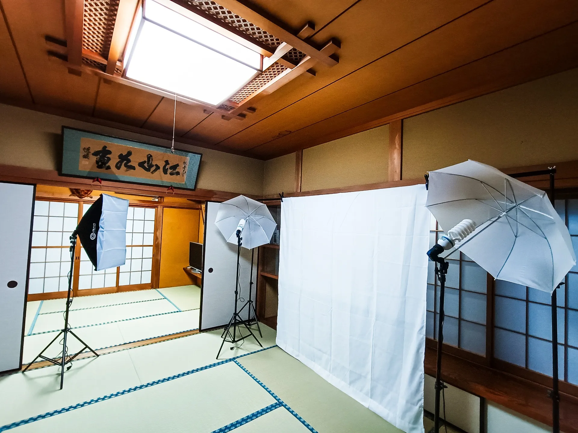 撮影場所や控え室として